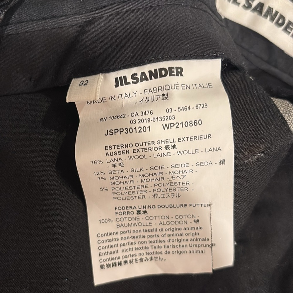 Jil Sander women’s Gray wool Wide-Leg Pants size 32/XS - Picture 5 of 5